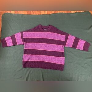 Striped Purple and Pink American eagle Sweater